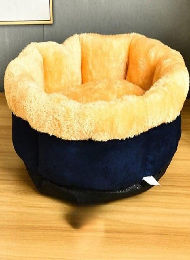 KittuPet Calming Dog Bed with Removable Cover,Anti Anxiety Donut Dog Bed,Plush Round Pet Beds for Large Dogs,Fluffy Faux Fur Dog Bed,Washable Cuddler Dog Bed Color May Vary - Image 1
